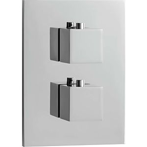 Herzbach NeoCastell final installation set 11.500550.2.01 concealed shower thermostat square, chrome