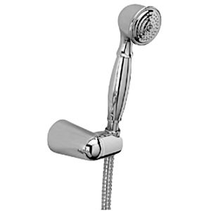 Herzbach Living Spa shower set 11512300104 white-gold, with hand shower, wall bracket