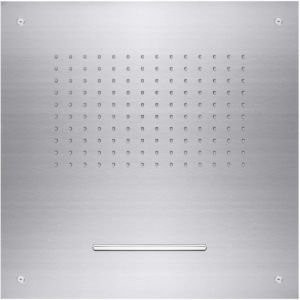 Herzbach Living Spa shower 11650200209 Stainless Steel brushed, 50x50 cm, Stainless Steel ceiling