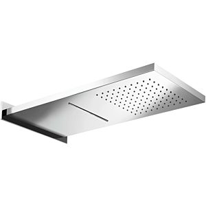 Herzbach Living Spa wall-mounted Stainless Steel shower 11.661500.2.01 Stainless Steel polished, 592x270mm, rain / flood, slim