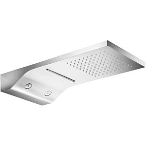 Herzbach Living Spa wall-mounted rain Stainless Steel 11.662500.2.01 Stainless Steel polished, 587x270mm, rain / spin jet / surge