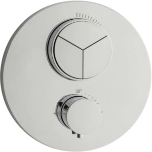 thermostat de douche Herzbach Deep 2000 .01 chromé , UP, pour 3 Verbraucher