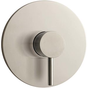 Herzbach Design iX final assembly set 17.130555.1.09 for concealed shower fitting, brushed stainless steel