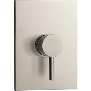 Herzbach Design iX final assembly set 17.130555.2.09 for concealed shower fitting, brushed stainless steel