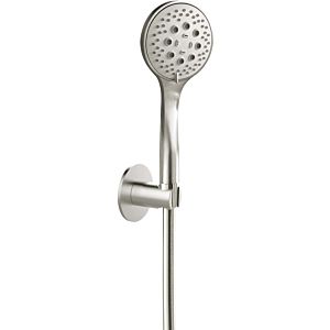 Herzbach Design iX tub set 17.914200.1.09 1250 mm, rosette d= 70mm, with hand shower, brushed stainless steel