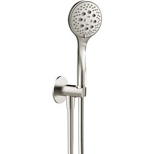 Herzbach Design iX tub set 17.914600.1.09 1250 mm, d= 70mm, with shower connection bend, hand shower, brushed stainless steel