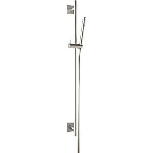 Herzbach Design iX shower wall bar set 17.922700.2.09 900 mm, rosette 70x70mm, with hand shower, brushed stainless steel