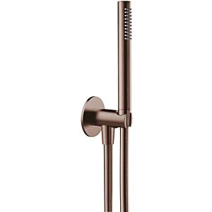 Herzbach Design iX PVD tub set 21.914500. 2000 .39 Copper Steel, integrated shower 2000 elbow, shower hose match2 .600mm