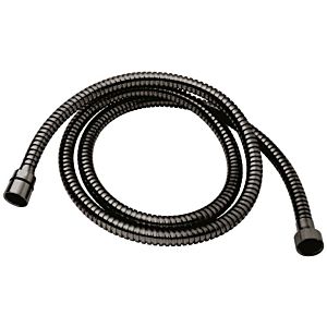 Herzbach Design iX PVD metal shower hose 21.926300. 2000 .40 Black Steel, shower hose 1250 mm, metal Agraff