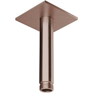 Herzbach Design iX PVD ceiling arm 21.964810.2.39 Copper Steel, for rain shower, 100mm, with rosette 70x70mm