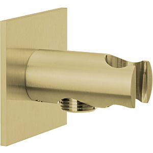 Herzbach Design iX PVD shower connection elbow 21.995200.2.41 Brass Steel, rosette 70x70mm, with cone holder