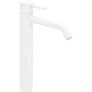 Herzbach Deep White basin mixer 23.203200.3.07 L-Size, with raised shaft, without drain fitting, matt white