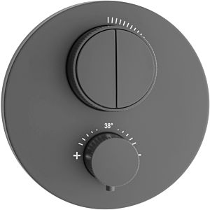 Herzbach Deep Gray final assembly set 23.803050.1.06 for 2 consumers, concealed thermostat, gray matt