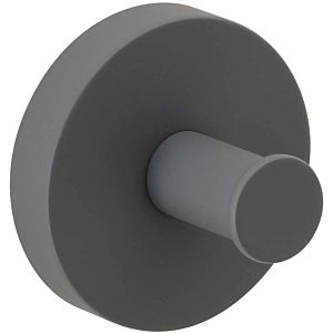 Herzbach Deep Gray towel hook 23.819000.1.06 32 mm, wall mounting, concealed fastening, gray matt