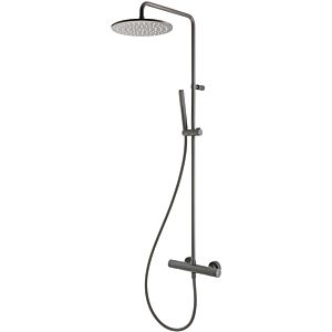 Herzbach Deep Gray shower column 23.988250.1.06 with shower thermostat, gray matt