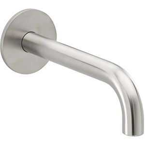 Herzbach Deep IX wall spout 28.142000. 2000 .09 Stainless Steel brushed, 210 mm, 2000 / 2 &quot;
