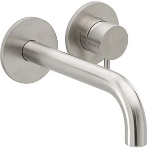 Herzbach Deep IX final installation set 28.203754.1.09 brushed stainless steel, 210 mm, concealed single lever basin mixer