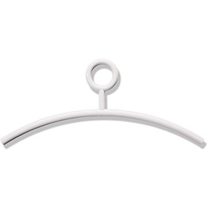Hewi clothes hanger 570.299 pure white, fixed eyelet