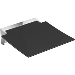 Hewi 350 folding seat 950.51.2059092 wall Stainless Steel chrome-plated, seat surface anthracite gray, 350x373x107mm