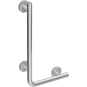 Hewi Warm Touch angled handle 950.22.11050 plastic chrome look, 900 x 400 mm