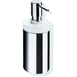 Hewi System 162 soap dispenser 162.06.1104099 200ml, Halter chrome-plated, pure white