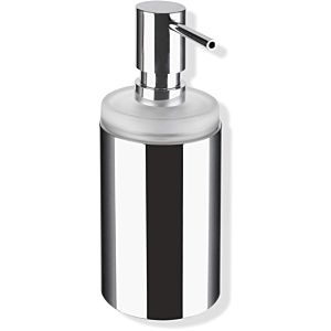Hewi System 162 soap dispenser 162.06.110540 200ml, Halter chrome-plated, glass, satined