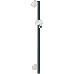Hewi System 800 K shower holder rail 950.33.1209192 external dimensions 1100 mm, anthracite grey, signal white