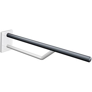 Hewi System 800 K wall support rail 950.50.3309955 bottom rail pure white, aqua blue, projection 850mm