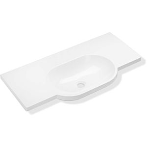 Hewi mineral cast washbasin 950.11.220 85 x 41.5 cm, without tap hole and overflow, white
