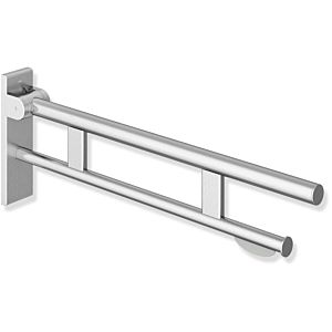 Hewi System 900 support rail 900.50.163XA projection 700 mm, Stainless Steel ground matt, WC paper holder