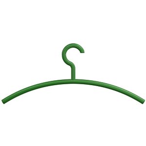 Hewi coat hanger 570.172 pea green, fixed hook