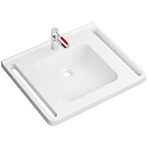 Hewi mineral washbasin set 950.19.06818 65x55cm, white, with washbasin fitting, senfgelb