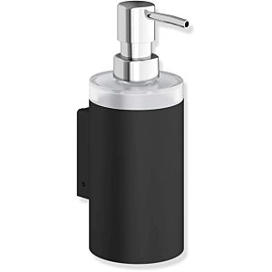 Hewi System 900 soap dispenser 900.06.00060DC Stainless Steel powder-coated black deep matt, with Halter