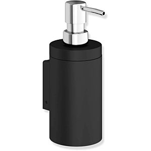 Hewi System 900 soap dispenser 900.06.00160CV black deep matt, with Halter , powder-coated