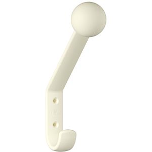Hewi 477 coat hook 477.90B08199 172x22x116mm, with spacer 131mm, matt, pure white