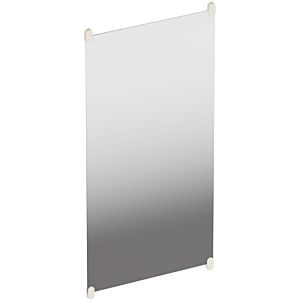 Hewi S 801 miroir mural 801.01B30099 600x1200x6mm, avec supports, mat, blanc pur