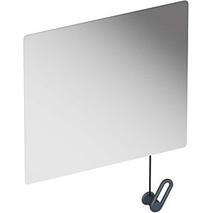 Hewi S 801 tilting mirror 801.01B10092 600x540x6mm, with cable deflection, matt, anthracite grey