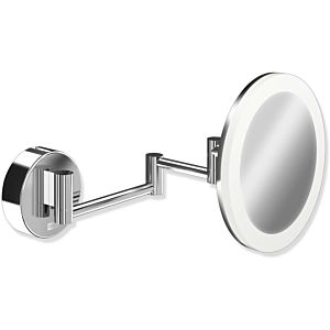 Hewi LED Kosmetikspiegel 950.01.26040 d= 200mm, 5-fold, beleuchtet , chrome-plated
