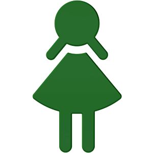 Hewi 801 symbol woman 801.91.02072 may green, self-adhesive