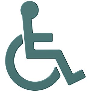 Hewi 801 symbole fauteuil roulant 801.91.03055 bleu aqua, autocollant