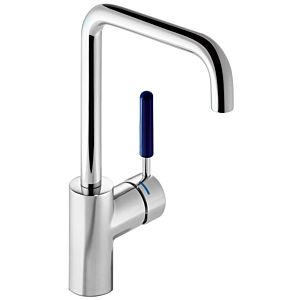 Hewi AQ AQ1.12M1064050 handle steel blue, round tube, projection 187mm, chrome-plated
