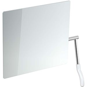 miroir basculant Hewi 802.01.100L98 725x741x73mm, levier à gauche, blanc signal