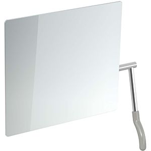 miroir inclinable Hewi 802.01.100L95 725x741x73mm, levier à gauche, gris roche