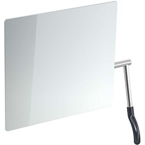 Hewi tilting mirror 802.01.100L92 725x741x73mm, lever left, anthracite grey