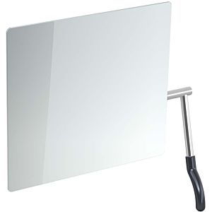 Hewi tilting mirror 802.01.100R92 725x741x73mm, lever on the right, anthracite grey