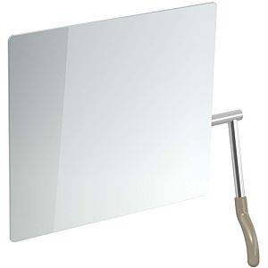 Hewi tilting mirror 802.01.100L86 725x741x73mm, lever left, sand
