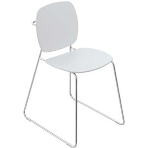 Hewi 950 bathroom chair 950.51.3104098 signal white, with backrest and towel rail