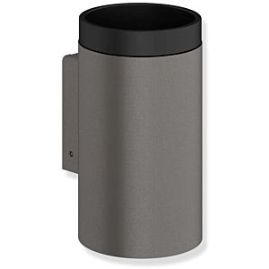 Hewi System 162 mug 162.04.11060ER revêtement par poudre, gris foncé perle mica mat profond/noir profond mat, cylindrique