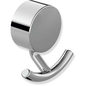 Hewi System 815 double hook 815.90.02040 60x63x30mm, Stainless Steel chrome-plated