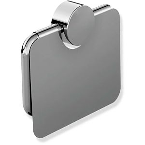 Hewi System 815 toilet roll holder 815.21.20040 140x120x22mm, with Halter and cover, Stainless Steel chrome-plated